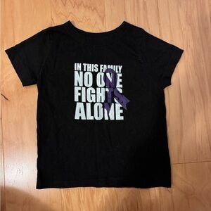 Black toddler Shirt with Inspirational Print